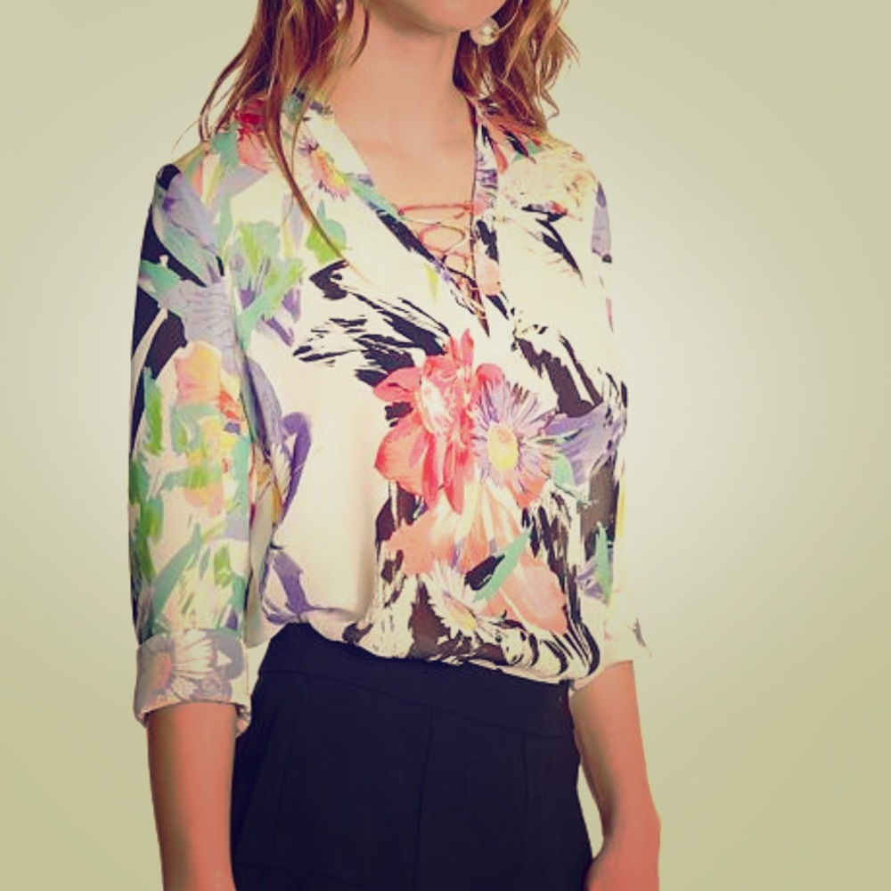 Marciano floral print blouse